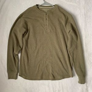 Greenish/Tan Men’s Faded Glory Longsleeve Button